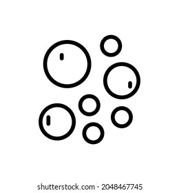 Virus, Microbe, Bacterial Infection, Pathogen, Microorganism Symbol Vector Line Icon 