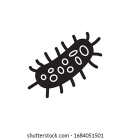 Icono De Virus Microbe En El Vector De Diseño A La Vez Eps 10