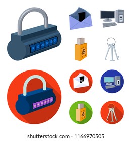 Virus, monitor, display, screen .Hackers and hacking set collection icons in cartoon,flat style vector symbol stock illustration web.