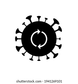 Virus Mutation Icon - Vector, Sign Applied to Design, Presentation, Website or Apps Elements.