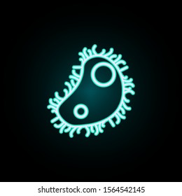 Virus neon icon. Simple thin line, outline vector of bacteria icons for ui and ux, website or mobile application