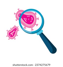 virus nipah analysis isolated illustration