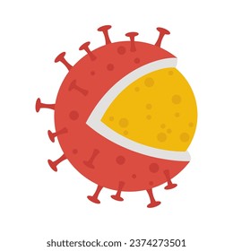 virus nipah illustration vector isolated