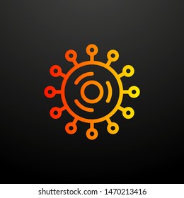 virus nolan icon. Elements of science set. Simple icon for websites, web design, mobile app, info graphics