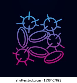Virus nolan icon. Simple thin line, outline vector of blood donation icons for ui and ux, website or mobile application