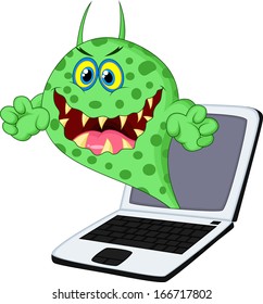 virus on laptop