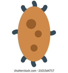 Virus outbreak in a human body interfering with immune system