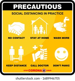 Precauciones por brote de virus, vectores de póster y banner