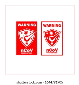  Concepto de protección contra la pandemia de virus. icono vector