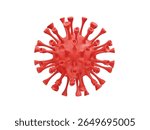  virus Particle icon 3d rendering illustration. Virus icon 3d