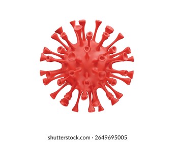  virus Particle icon 3d rendering illustration. Virus icon 3d