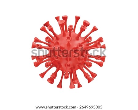  virus Particle icon 3d rendering illustration. Virus icon 3d
