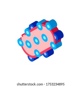 Virus Pathogen Element vector isometric sign. color isolated symbol illustration