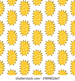 Virus Pattern Background. Social Media Post. Vector Illustration.