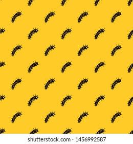Virus pattern seamless vector repeat geometric yellow for any design