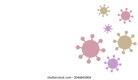 Ilustraciones lindas y pop de virus