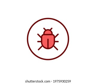 Virus premium line icon. Simple high quality pictogram. Modern outline style icons. Stroke vector illustration on a white background. 