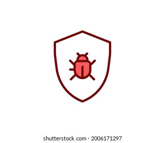 Virus premium line icon. Simple high quality pictogram. Modern outline style icons. Stroke vector illustration on a white background. 