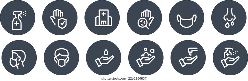 Virus Prevention icon vector design