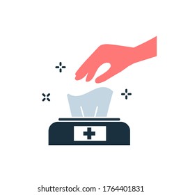Virus prevention vector icon