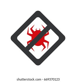 Virus Protected sign illustration