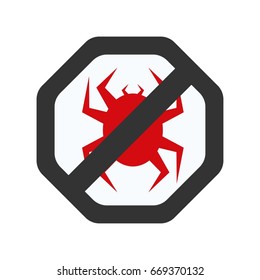 Virus Protected sign illustration