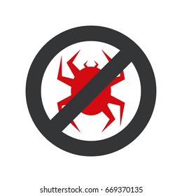 Virus Protected sign illustration