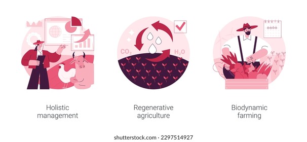 Conjunto de ilustraciones vectoriales de concepto abstracto de protección contra virus. Servicio de desinfección de oficinas, sanitizado de lugares públicos, esterilización de hogares, espacio de trabajo limpio, protección personal, metáfora química abstracta.