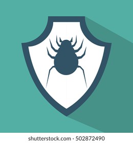virus protection data technology symbol