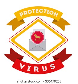 virus protection design, vector illustration eps10 graphic 