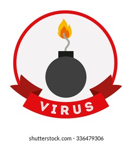 virus protection design, vector illustration eps10 graphic 