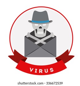 virus protection design, vector illustration eps10 graphic 