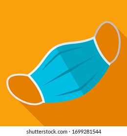 Virus protection, Flat illustration, Protection from bacteria and virus, Health care, Protect our breathing, Flat illustration mask design