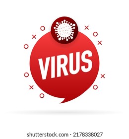 Virus protection. Virus germs. Security shield. Immune system. People vaccination. Vector illustration.