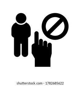 Virus protection icon with black outline style