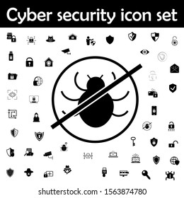 Virus protection icon. Cyber security icons universal set for web and mobile