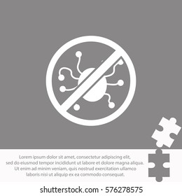 Virus protection  icon Vector design.