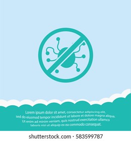 Virus protection  icon. Vector design.