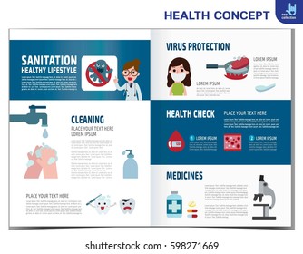 Virus Protection. infographics elements.
medical healthcare concept. protect germ. bacteria.
Vector flat cartoon icon design illustration
template brochure flyer poster leaflet cover banner magazine.