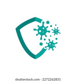 Virus protection logo images illustration design