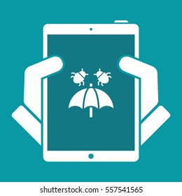 Virus protection - Minimal vector icon