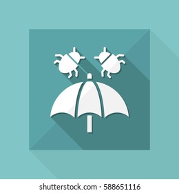 Virus protection - Minimal vector icon