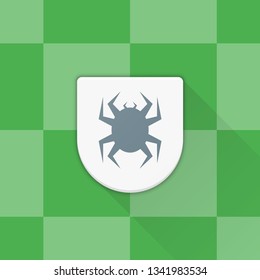 Virus Protection Shield Adaptive icon Material Design illustration