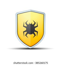 Virus Protection shield sign