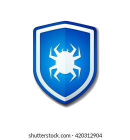 Virus Protection shield sign