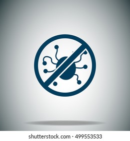 Virus protection vector icon