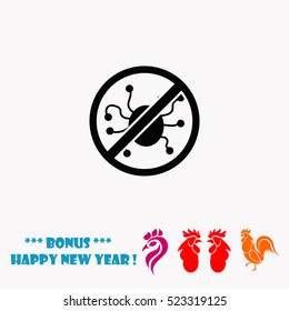 Virus protection vector icon