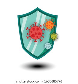 Virus protection vector with shield