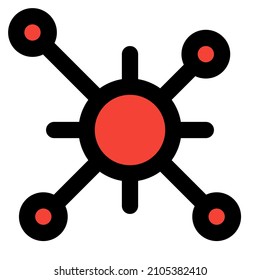 Virus replication cells in a multiple structure
