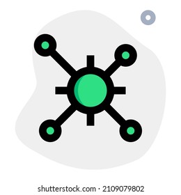 Virus Replication Cells In A Multiple Structure